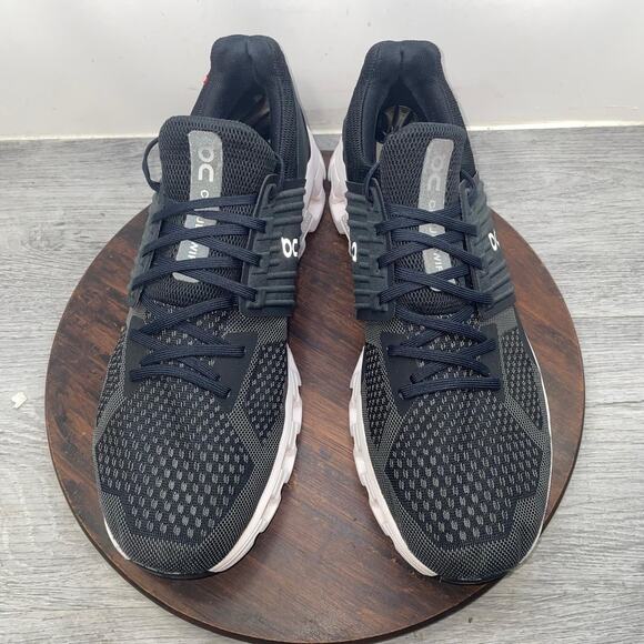 On Cloudswift Mens Size 13 Black White Athletic Running Walking Shoes Sneakers main image 5